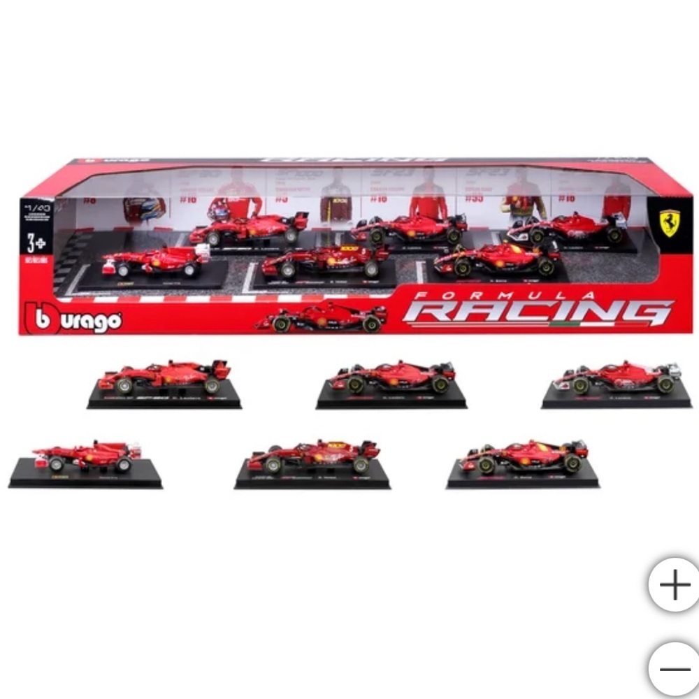 New Bburago 1:43 Ferrari Formula Racing Die-cast Model 6-pack